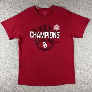 Oklahoma Sooners T-Shirt Men’s Large 2018 Big 12 College Football Champions